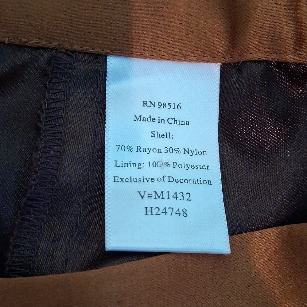 Coldwater Creek Rich Brown Skirt 6791 - Picture 5 of 6